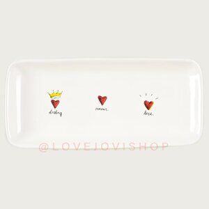 Valentine | Rae Dunn 'Darling Amour Love' Tray Plate Platter | Artisan X Magenta